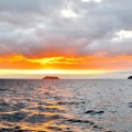 An awesome sunset in Galapagos Islands