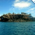 Landscape of Buccaneer Cove in Galapagos Islands